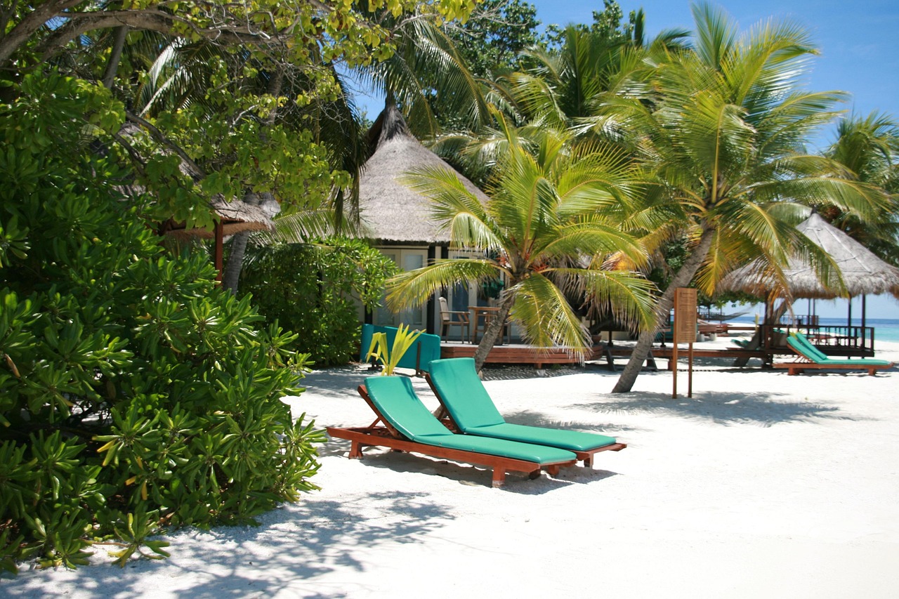 Maldives overwater villas
